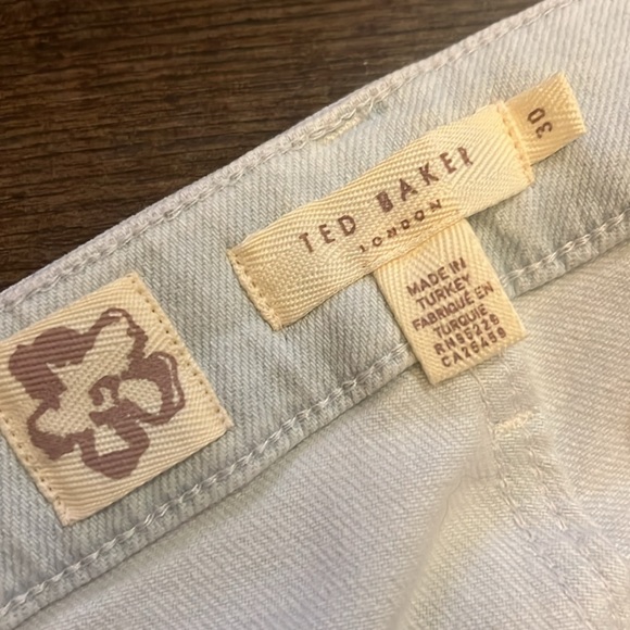 TED BAKER LIGHT WASH HIGH RISE JEAN - Picture 5 of 7